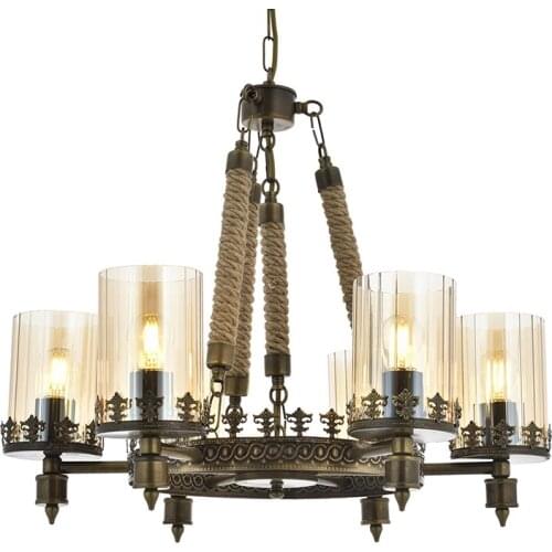 Eray Lighting ER454-6 Tumbled Roped 6'lı Chandelier