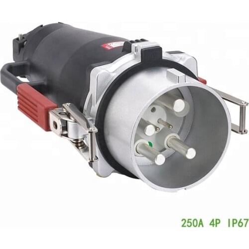 IEC IP67 4P High Current 250 amp 400amp Industrial Plug and Socket