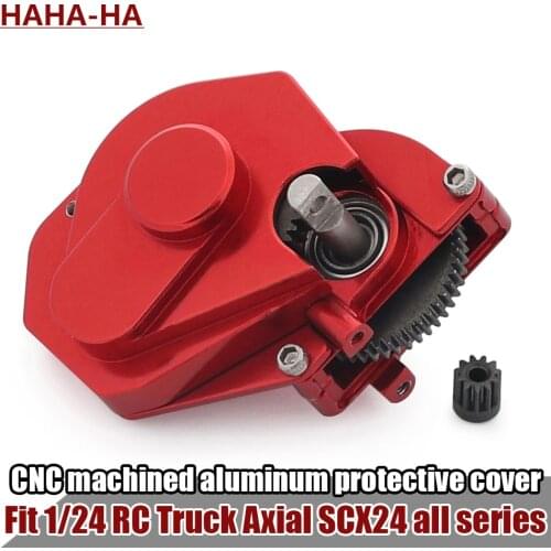 Metal Transmission with Pinion Gear Gearbox Internal Gears for 1/24 RC Crawler Axial 90081 SCX24 C10 B-17 Truck Upgrade
