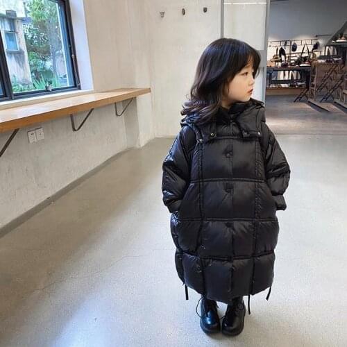 2021 new girls' thickened warm cotton padded jacket Korean little girls' cotton padded jacket childrens winter clothes for girl