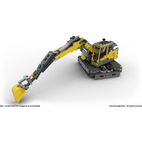 NEW 2020 technology building block MOC Engineering Series excavator assembly toy boy birthday gift