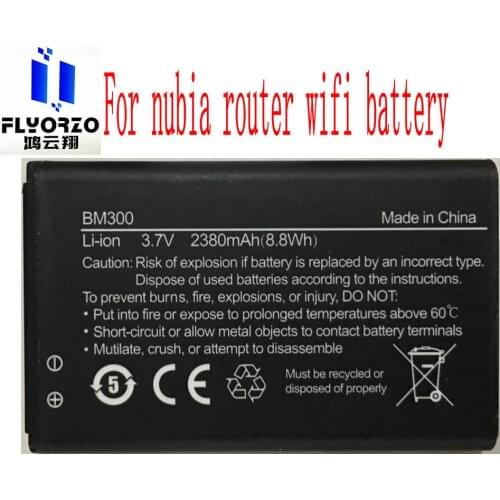 New High Quality 2380mAh BM300 Battery For nubia router wifi battery