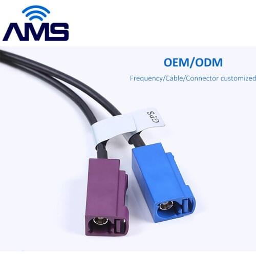 AMS Factory Wholesale New External watproof 3M Adhesive cabinet combo Fraka wifi aerial 2x2 mimo Lte 4G Gps Project Antenna