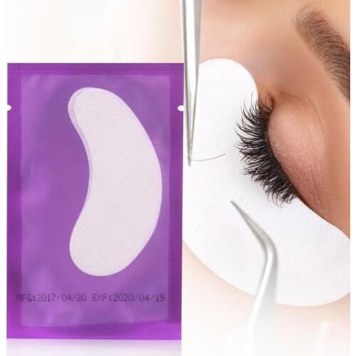 25/50 Pairs Eyelash Under Pad Eyelash Extension Gel Patch Paper Sticker Wraps For Grafting False Eyelashes Makeup Tools