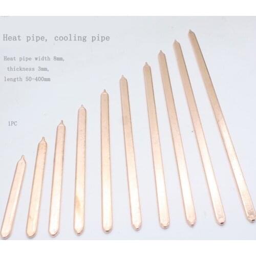 Flat copper heat pipes for laptop copper pipe cooling