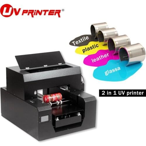 Clothes label printer Large multifunctional 6-color channel adopts Epson L1800 print head for bottle/mobile phone case printing