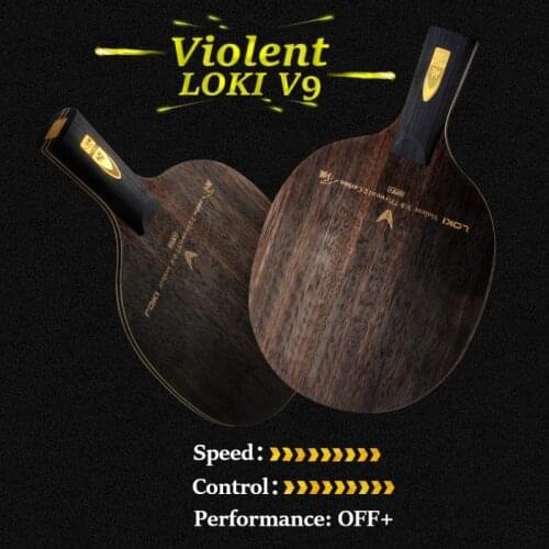 Ping Pong Blade Carbon 9 Ply Wood LOKI V9 OFF+ Professional Table Tennis Blade of Racket With High Speed & Good Control