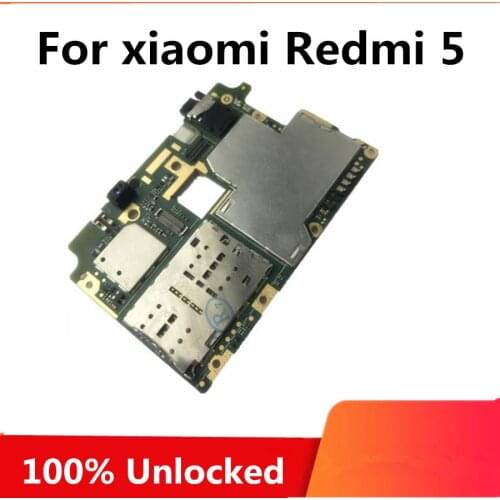Unlock Motherboard For xiaomi Redmi 5 16gb 32gb 64gb For xiaomi Redmi 5 Mainboard Good Tested Logic Board