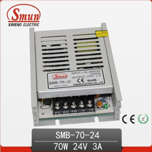 SMUN SMB-70-24 70W Ultra Thin Type AC-DC Switching Mode Power Supply 24V 3A Slim Led Driver