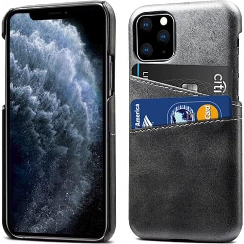 Slim PU Leather Case for iPhone X XR XS MAX 11 pro max luxury Back Cover Card Holder Wallet for 8 7 6 6s plus Cases leather