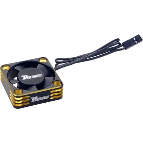 ROCKET Cooling Fan 30mm Aluminum Fan Rotates At 28000Rpm 7.4V Fan for HSP Tamiya 1/10 1/8 1/12 RC Car, 540 550 Rc