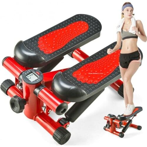 High Capacity 100KG Stair Stepper for Women and Men, Home Office Mini Step Machine with LED Monitor and Resistance Bands