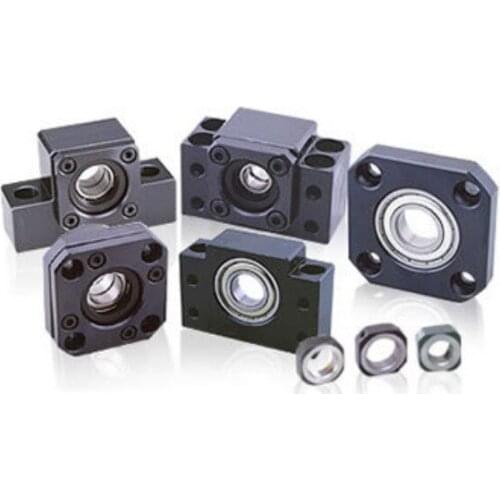 1 set FK20 fixed end support + FF20 free end support for SFU2505 25mm ballscrew, with nut ball screw end support