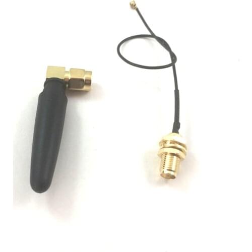 1pcs 2.4g Wifi Antenna 2dbi Sma Plug + 1pcs Sma Cable Female Jack to Ipex 1.13 15cm