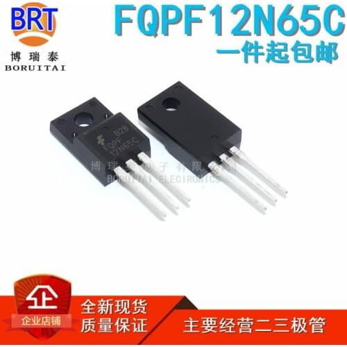 10pcs/lot FQPF12N65 TO220F SVD12N65F TO-220 FQPF12N65C 12N65 MOS TO-220F