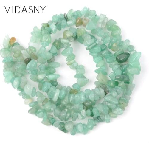 Natural Stone Beads Green Aventurine Irregular Chip Beads For Jewelry Making 3-5-8-12mm Spacer Beads Diy Necklace Bracelet 16