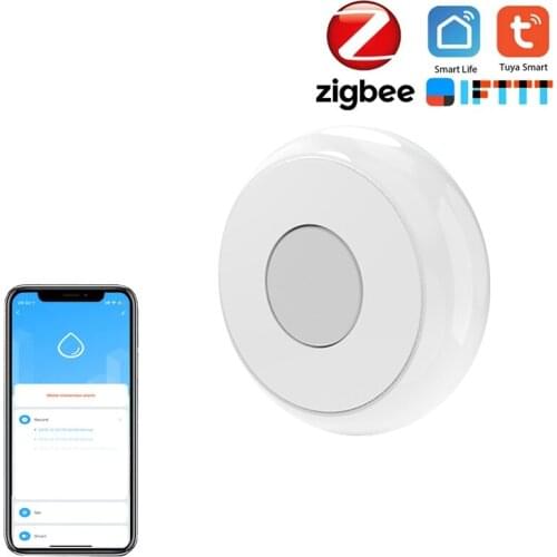 Tuya ZigBee Smart Home Water Leak Sensor Flood Sensor Water Leak Detector Water Tank Full Water Linkage Alarm，hub Required