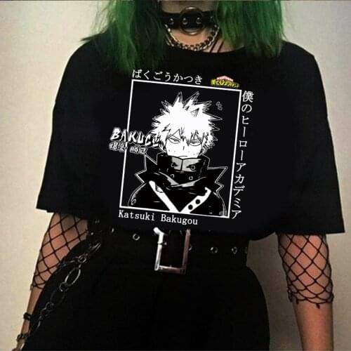Boku No Hero Academia Tshirt Katsuki Bakugou My Hero Academia T-shirt Cosplay Costume Amine T Shirt