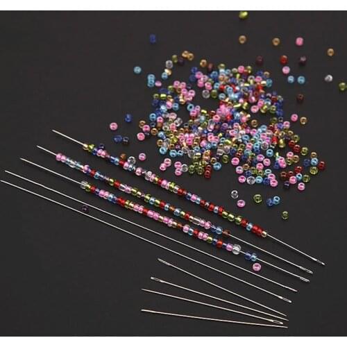 YOMDID Beaded Needles DIY Handmade Beading Needle For Bracelet Necklace Ornament Threading String Cord Making Tool Beaded Needle