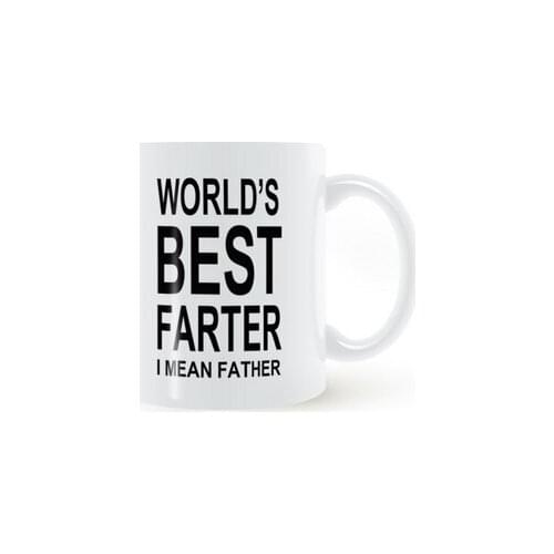 Worlds Best Father, I Mean Family Funny Mug Best Dad Gift 11oz Ceramic Coffee Mug Milk Cup Drop Shipping