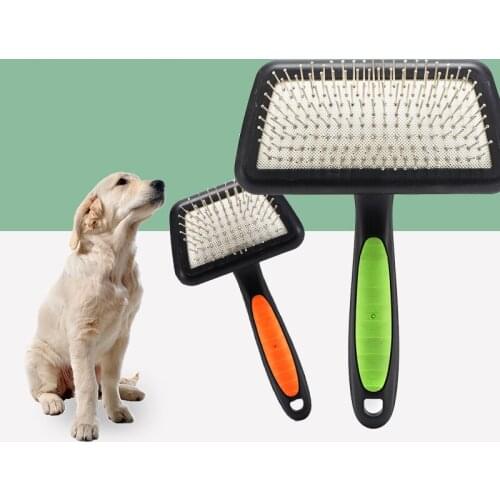 Pet Dog Cat Massage Grooming Comb Cini Furmines Stainless Steel Shedding Hair Remove Brush for Dogs & Cats Pet Accessories