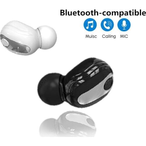 Mini In-Ear 5.0 Bluetooth Earphone HiFi Wireless Headset With Mic Sports Music Earbuds Handsfree Sound Earphones for all phones