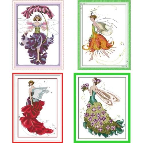 Joy sunday cross stitch kits aida fabric count printed canvas dmc cotton thread embroidery kits DIY beaded cross stitch patterns