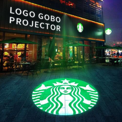 Outdoor Waterproof LED Customized Image Sign Rotate Remote Projection Lamp Custom Advertising Logo Projector Light
