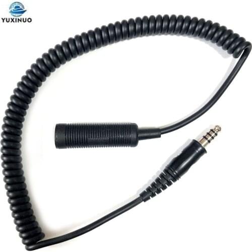 Durable Stable Radio U-92A/U FOR U-174/U Bowman Headset Extension Cable Military Helicopter Headphone Headset Extension Cable