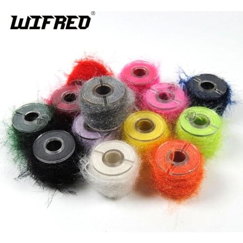 Wifreo 10m/spool Fly Tying Body Material Sparkle Fiber Line Saltwater Streamer Nymph Scud Tying