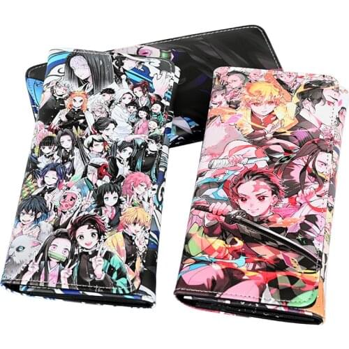 Japan Anime Kimetsu No Yaiba Demon Slayer Kamado Nezuko Rengoku Kyoujurou Wallet PU Coin Bag