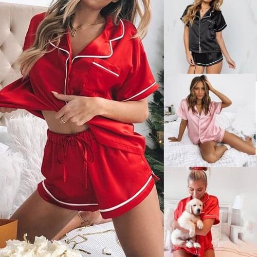 Women Leisure Women Ladies Girl Long Sleeve Shirt Pants Dot Pajamas Nightwear Casual Sleepwear High Quality Casual Lingerie