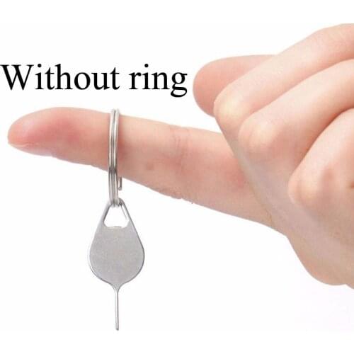 10pcs/pack For Mobile Phone SIM Card Tray Removal Eject Pin Key Tool Stainless Steel Needle For Smartphone