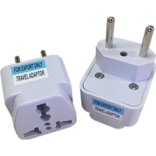 2 Pin Home Household Travel Adapter AC Power Plug Converter Universal Wall Charger EU AU US UK to Brazil Italy Jack