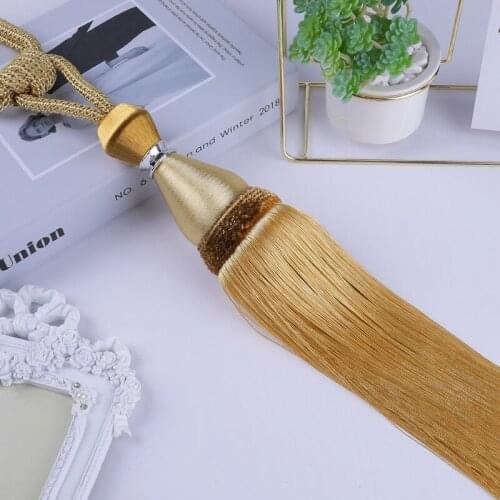 2pcs Hanging Ball Curtain tieback Hook Bandage Lashing Lobbing Strap Tassel Tieback Buckle Home Decoration