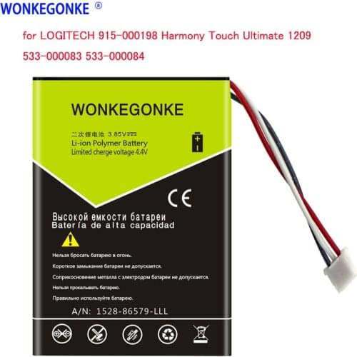 1200mAh battery for LOGITECH 915-000198 Harmony Touch Ultimate 1209 533-000083 533-000084 Battery