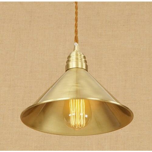 Aristocratic Copper Pendant Lamp Simple Bedroom Living Room Decoration Light European Luxury Court Retro Art Lamp Free Shipping