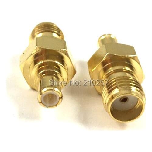 Free Shipping 10pcs RF MCX Male Plug to SMA Female Jack Connector Adaptor For DS0201 /DSO201/ DSO /DS203 oscilloscope (OSC)