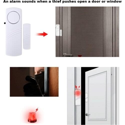 Wireless Small Independent Door Magnetic Smart Home Independent Door and Window Sensor Alarm Security Protection Alarm