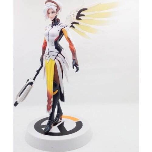 OW Action Figure Mercy Model Collector Overwatch PVC 30cm Game Figures sFor kid Toys Gift