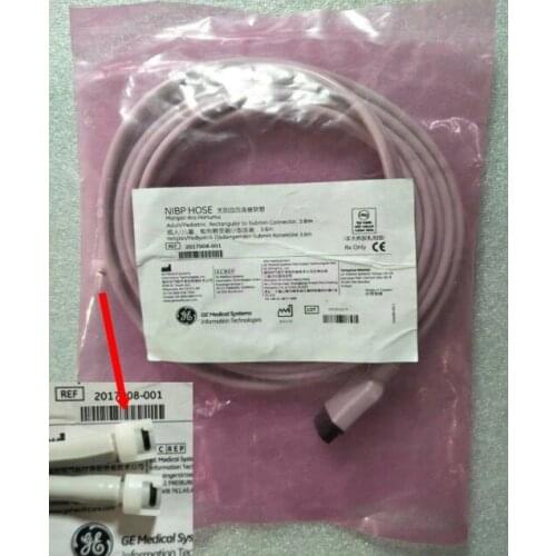 GE Imported Adult Blood Pressure Double Tube Extension Tube Bayonet Two Black Male Head 3.6M