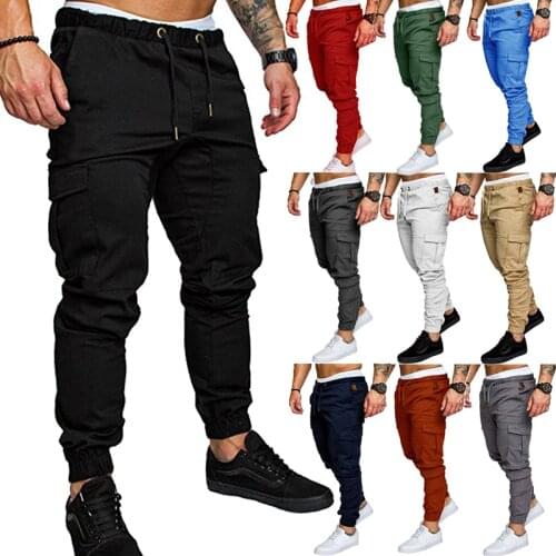 Hot Sale 2020 Top Quality New Brand Mens Print Beam Foot Pants Active Joggers Pencil Pants Men Hip Hop Sweatpants M to 4XL Size