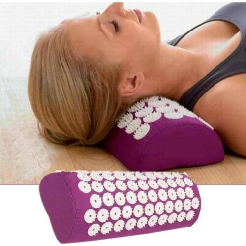 Acupressure Massager Pillow Head Neck Stress Pain Tension Relief Treatment Spike Acupuncture Massage Relaxation Tool