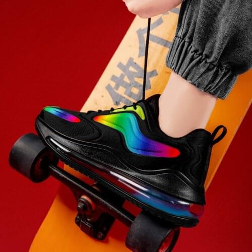 China National Tide Series Colorful Breathable Mesh Full Palm Air Cushion Jogging Shoes Men Sneakers Tenis Masculino Zapatillas