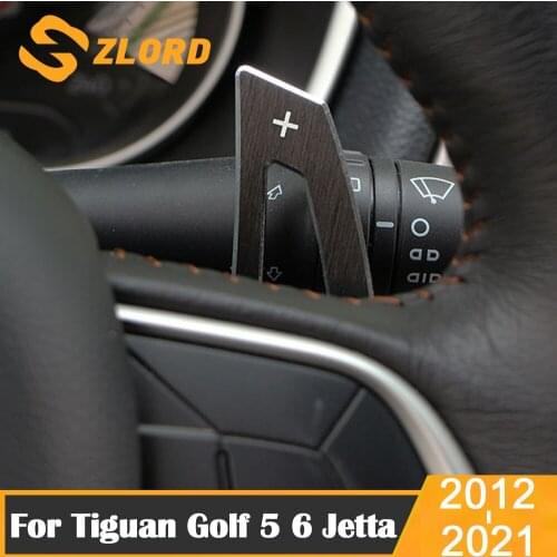 Aluninium Alloy Steering Wheel Shift Paddle Paddle Extension For VW Tiguan Golf 5 6 MK6 Jetta GTI R20 R36 CC Scirocco EOS DSG