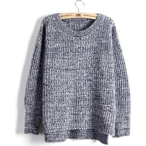 Fashion Knitted Sweater Women Autumn Winter Pullover Female Halter Tops Slim O Neck Jumper Casual Pull Femme Long Sleeve