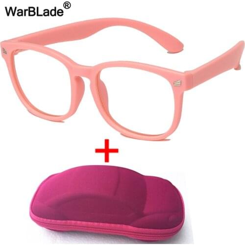 WarBLade New Anti Blue Light Kids Glasses Children Optical Frame Eyeware Boys Girl Computer Clear Reflective Blocking Eyeglasses