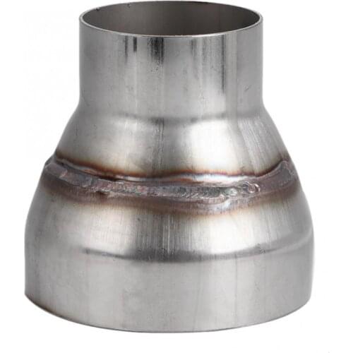 2.5-4in Stainless Steel Turbo Exhaust Reducer Adapter Universal Joint Pipe Exhaust Connector Car Accessories