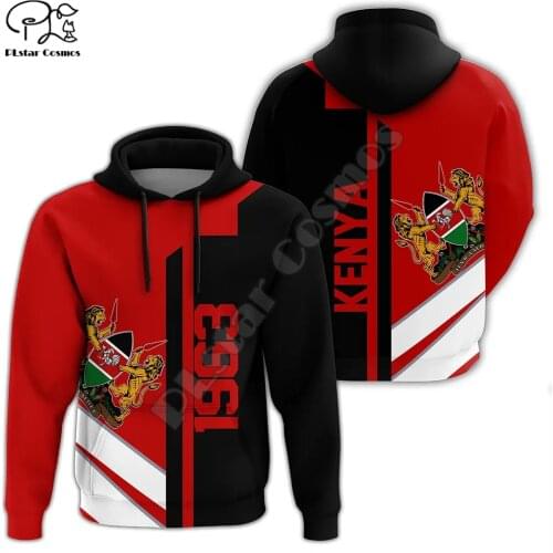 PLstar Cosmos Newest Africa Kenya Country Flag Tribe Culture Tattoo Pullover 3DPrint Men/Women Harajuku Funny Casual Hoodies B11