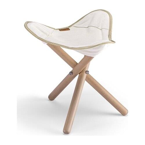 Naturehike Outdoor Ultralight Canvas Folding Triangle Stool Portable Camping Picnic Stool Solid Wood Stool NH20JJ008